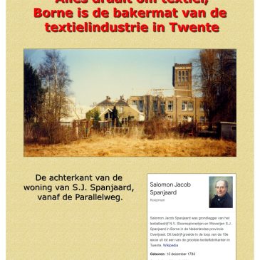 Fotopanelen Spanjaard fabrieken: 34 – de achterkant van de woning van S.J. Spanjaard