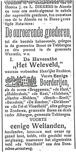 Boorn & Boerschop 1997-01: AKTE VAN VERKOOP VAN HET WELEVELD